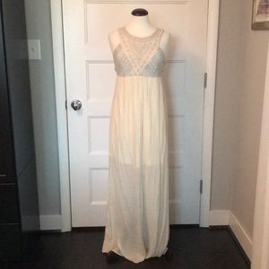 FLYING TOMATO IVORY MAXI DRESS - SIZE M